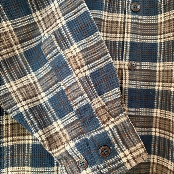 Wolverine Heavyweight Shirt Men's Large Brown Plaid Long Sleeve Button Down - Picture 4 of 8